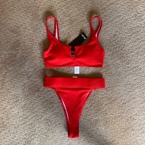 Nasty Gal Red Bikini